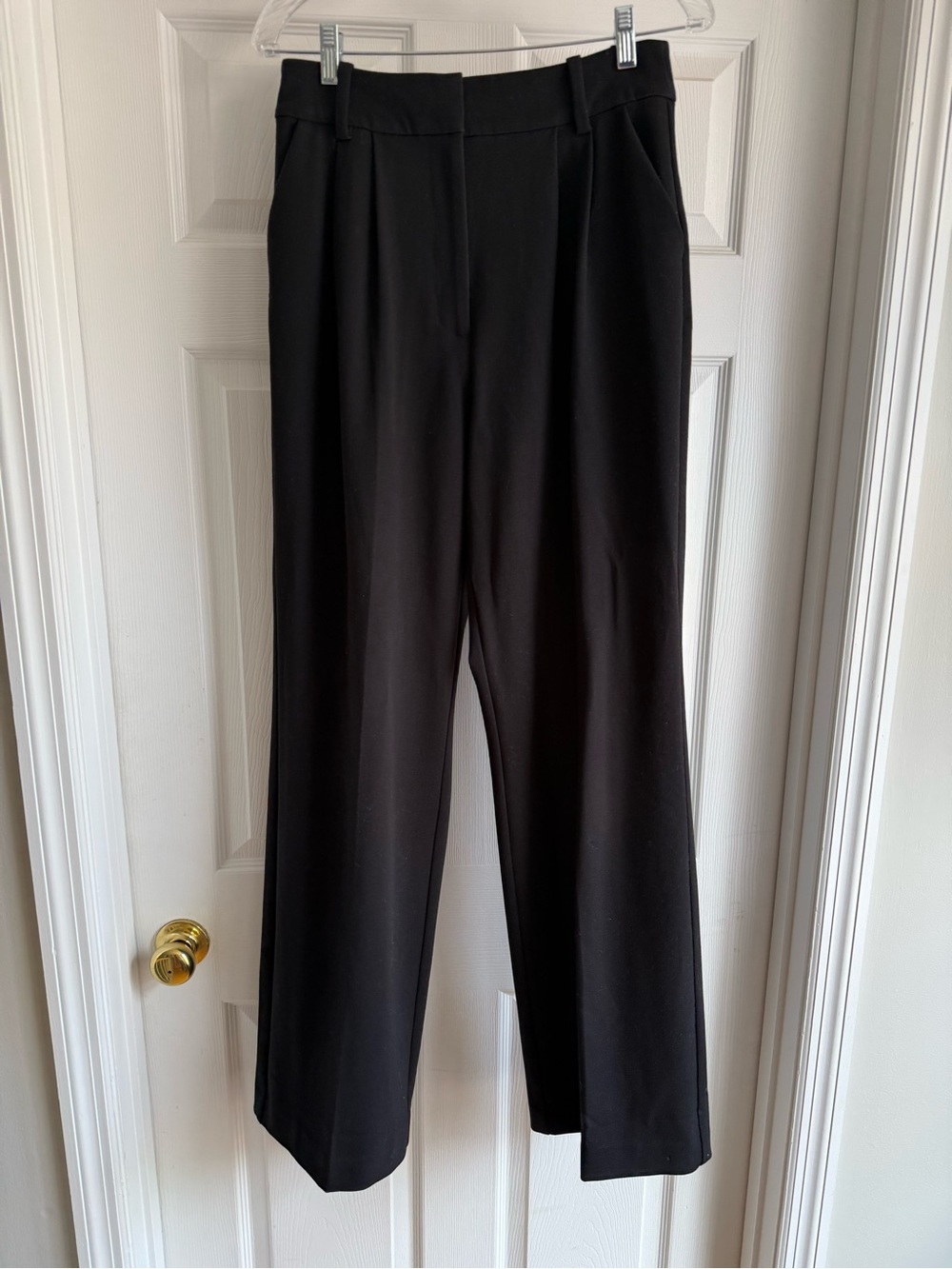 Favorite Daughter Black Wide-Leg Trousers - Size 8